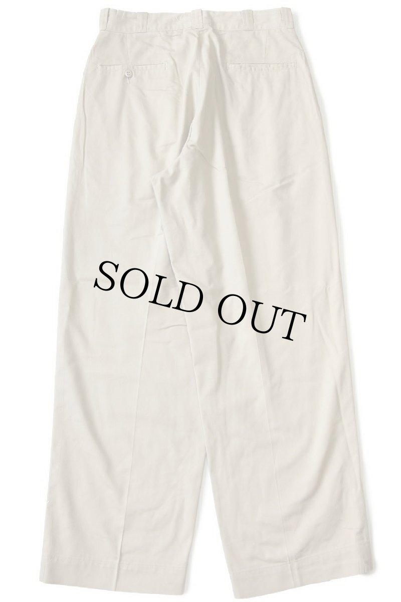 画像3: 60s 米軍 U.S.ARMY コットン×ポリエステル ツイル チノパン タン w30 L29★11 (3)