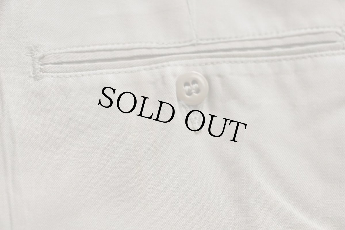 画像7: 60s 米軍 U.S.ARMY コットン×ポリエステル ツイル チノパン タン w30★09 (7)