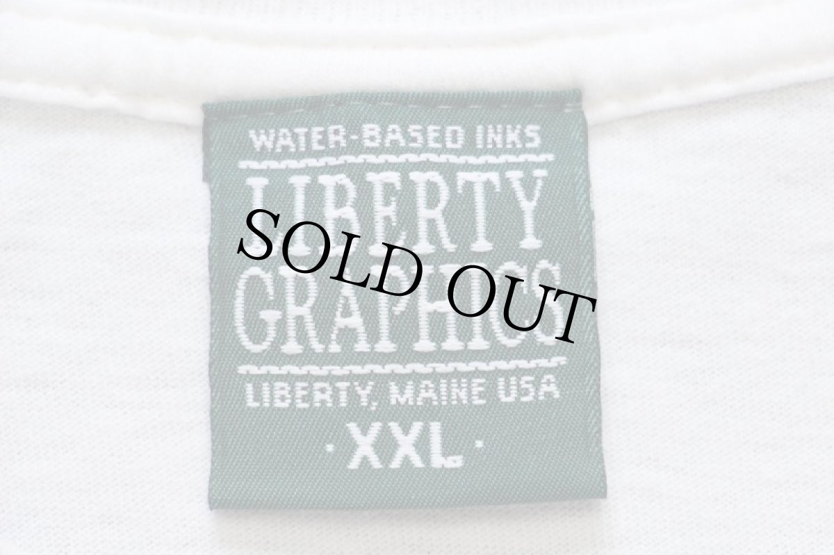 画像5: 90s USA製 L.L.BEAN FREEPORT,MAINE ベア 地形図 コットンTシャツ 白 XXL★特大 (5)