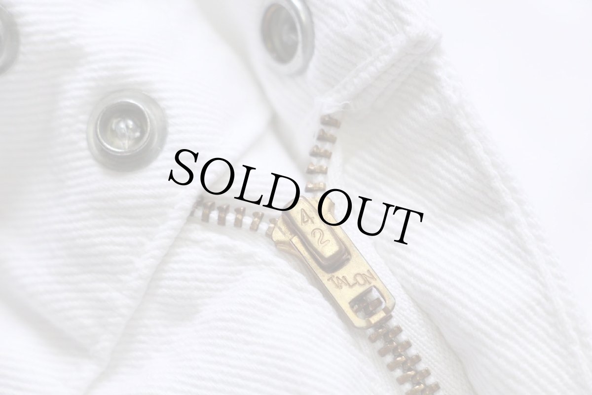 画像7: 70s Levi'sリーバイス 676 フレア ホワイト デニム ブッシュパンツ w31 L32★ベルボトム (7)