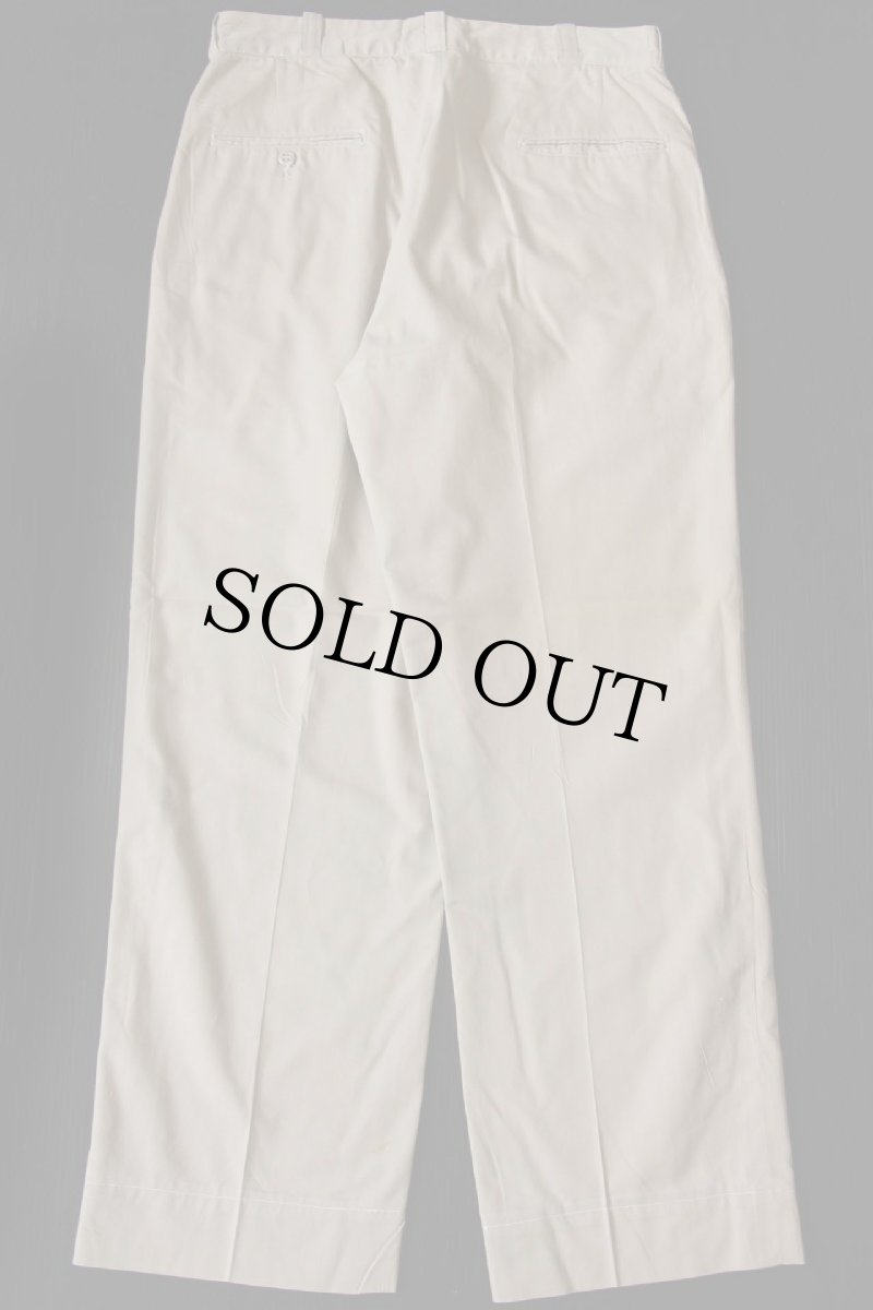 画像3: 60s 米軍 U.S.ARMY コットン×ポリエステル ツイル チノパン カスタム タン w32★04 (3)