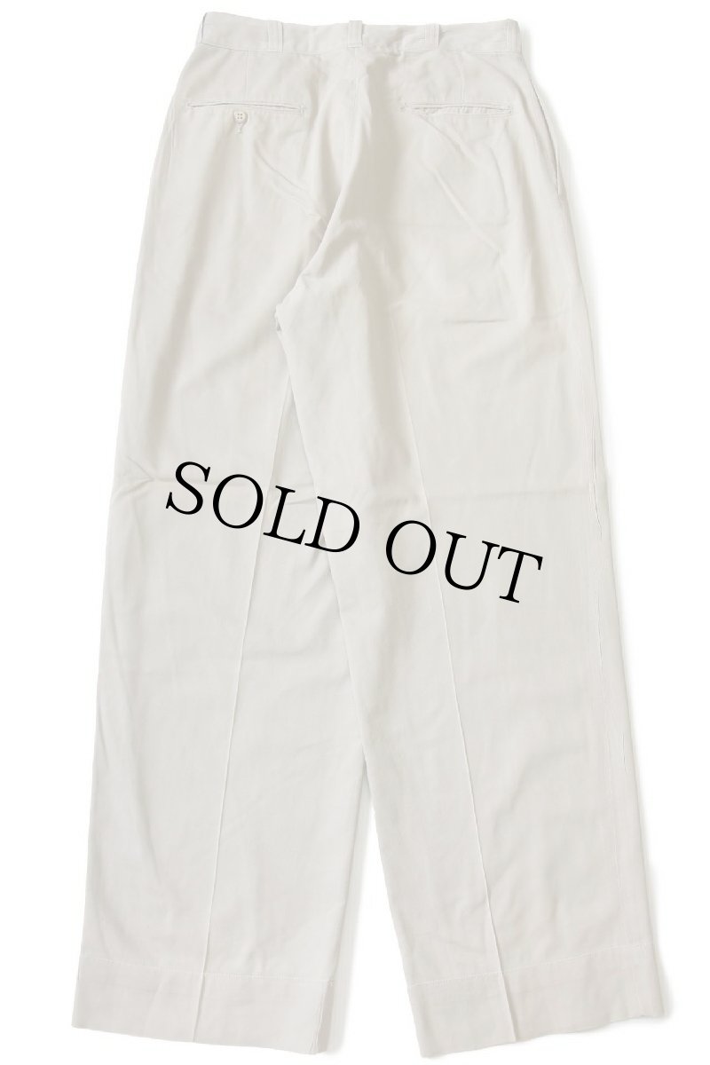 画像3: 60s 米軍 U.S.ARMY コットン×ポリエステル ツイル チノパン タン w30★09 (3)