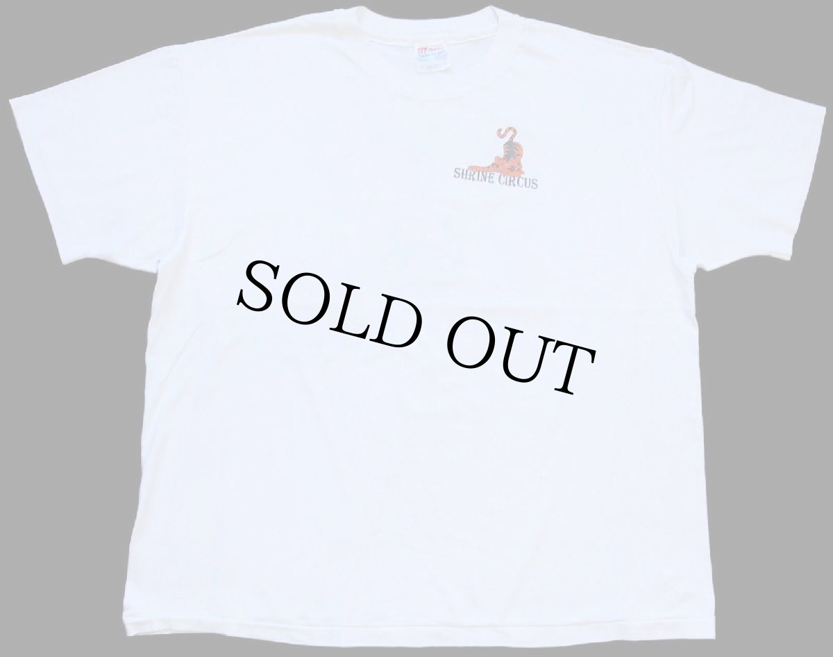 画像2: 90s USA製 Hanes SHRINE CIRCUS CATCH THE MAGIC フリーメイソン シュライナー サーカス ピエロ Tシャツ 白 XL (2)