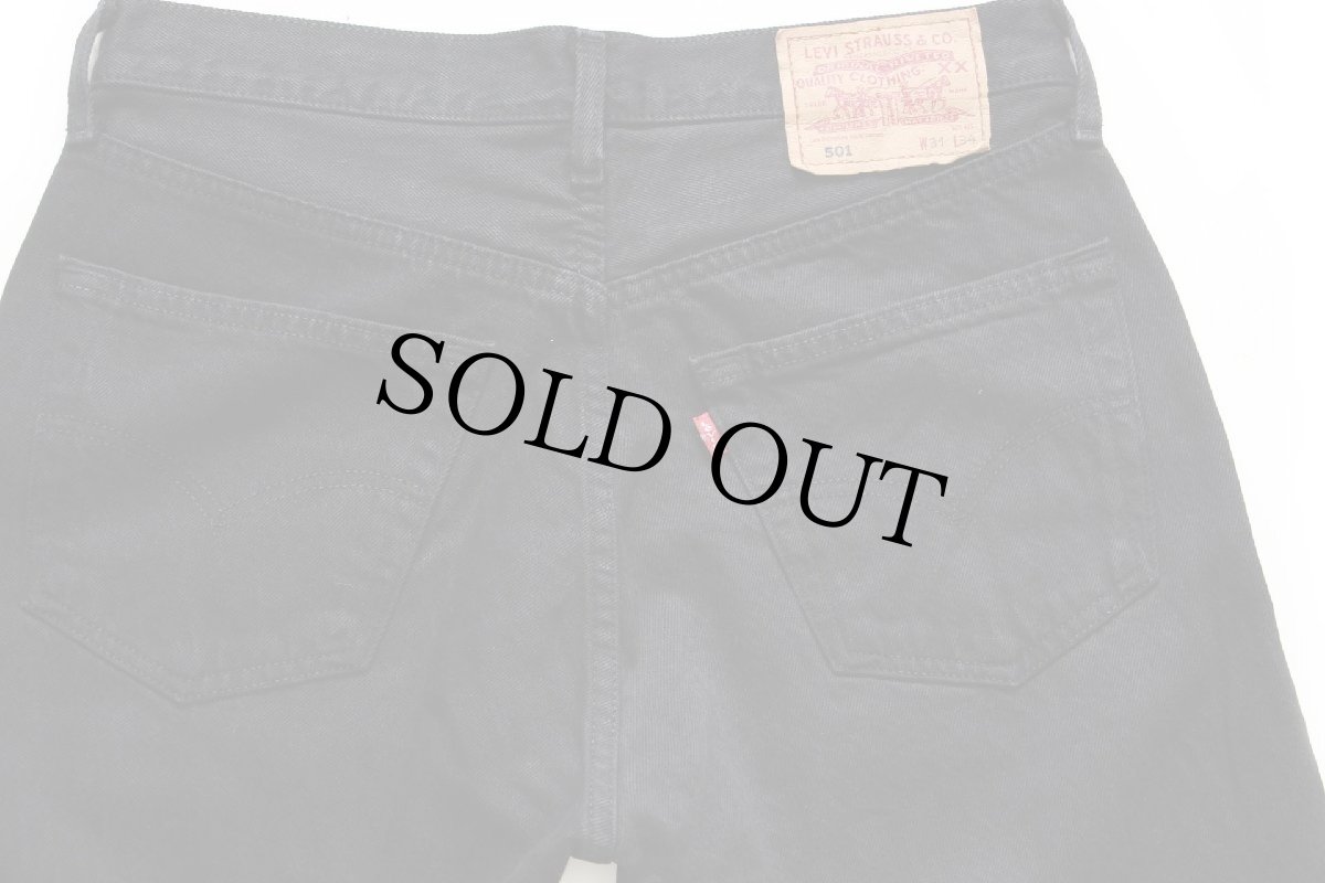 画像5: 00s トルコ製 Levi'sリーバイス 501 後染め ブラック デニムパンツ W31 L34★ユーロ (5)