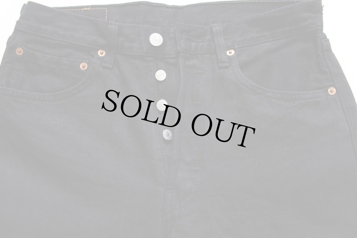 画像4: 00s トルコ製 Levi'sリーバイス 501 後染め ブラック デニムパンツ W31 L34★ユーロ (4)
