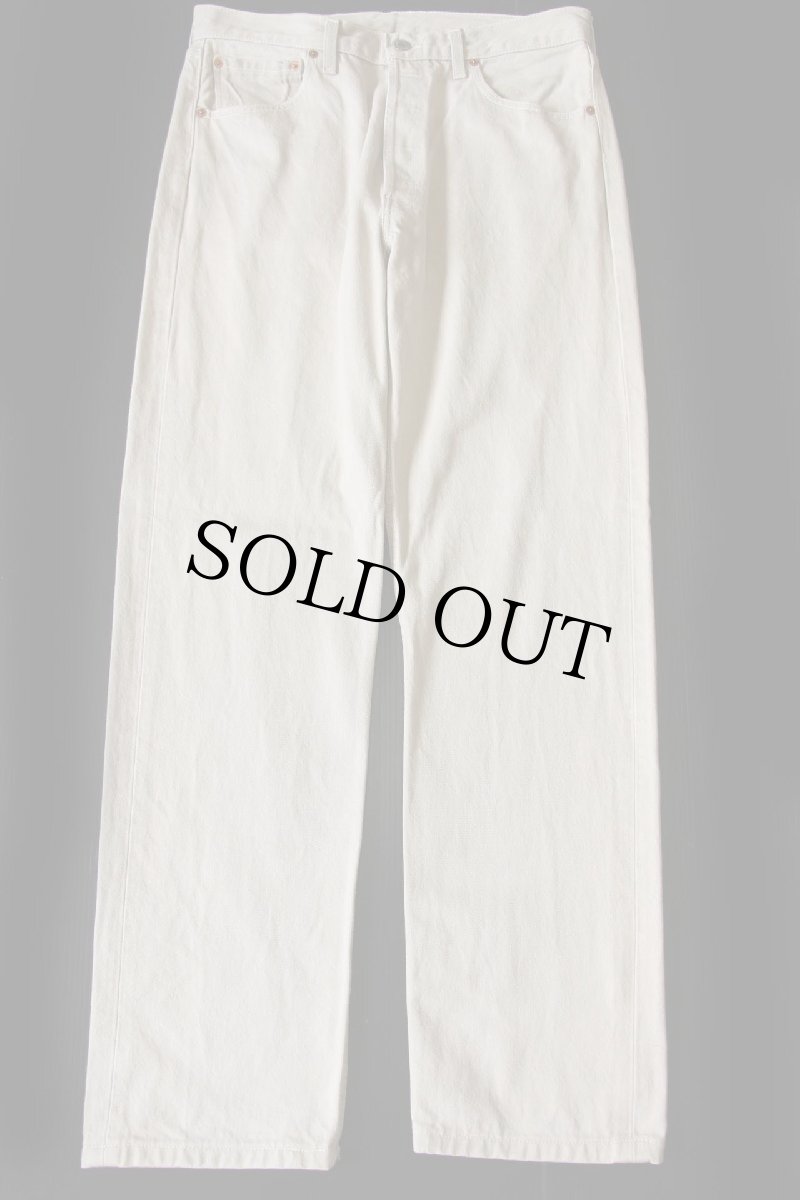 画像2: 90s 英国製 Levi'sリーバイス 501 先染め カラーデニムパンツ ブラウンベージュ W34★ユーロ (2)