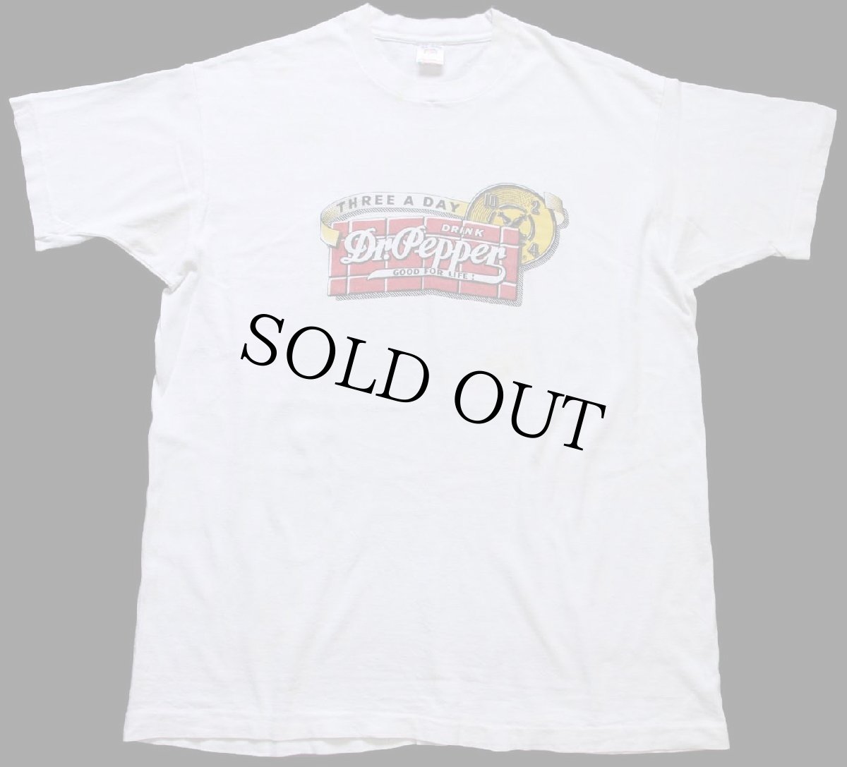 画像2: 90s USA製 Dr.Pepperドクターペッパー Nicholas MOTORMOBILIA ロゴ 両面プリント コットンTシャツ 白 XL (2)