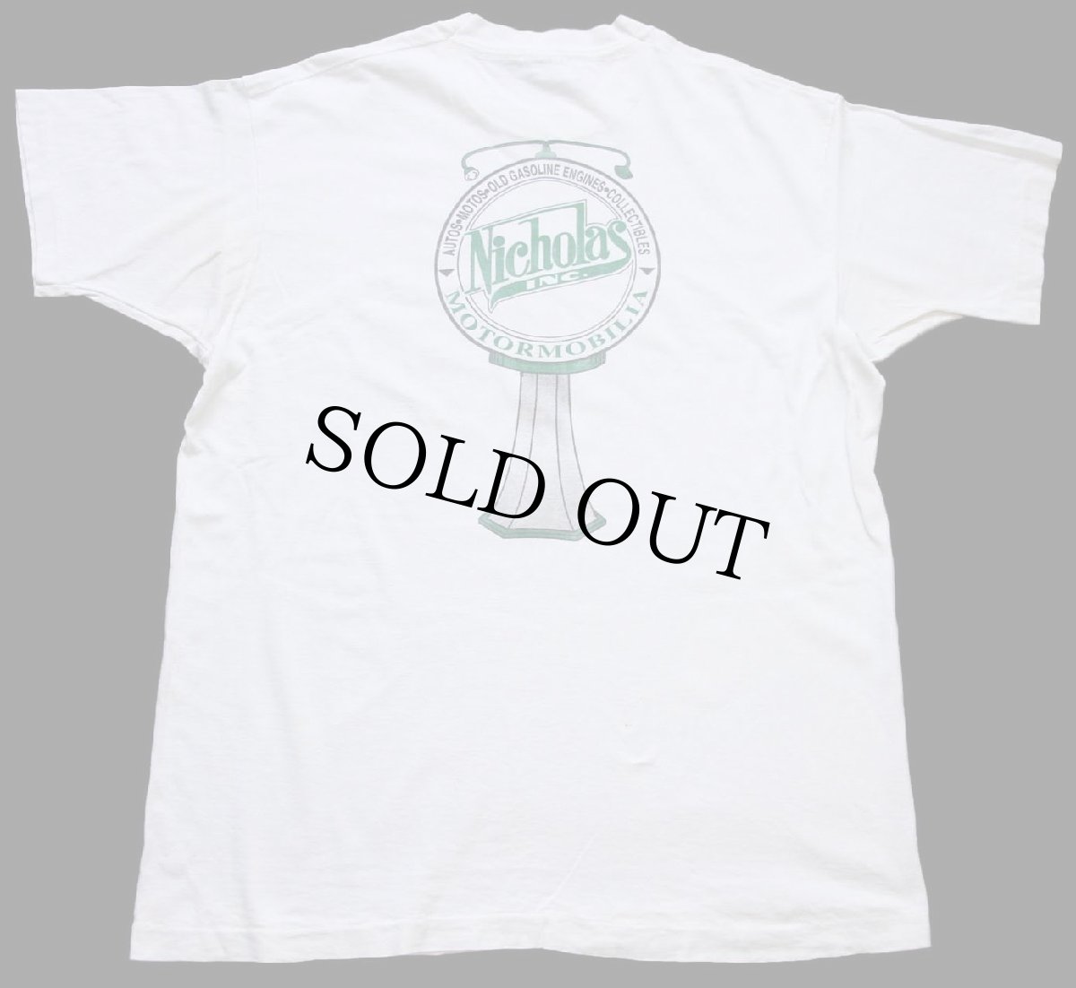 画像3: 90s USA製 Dr.Pepperドクターペッパー Nicholas MOTORMOBILIA ロゴ 両面プリント コットンTシャツ 白 XL (3)