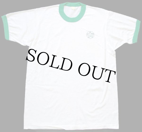 80s CHANDON リンガーTシャツ 白×緑 - Sixpacjoe Web Shop