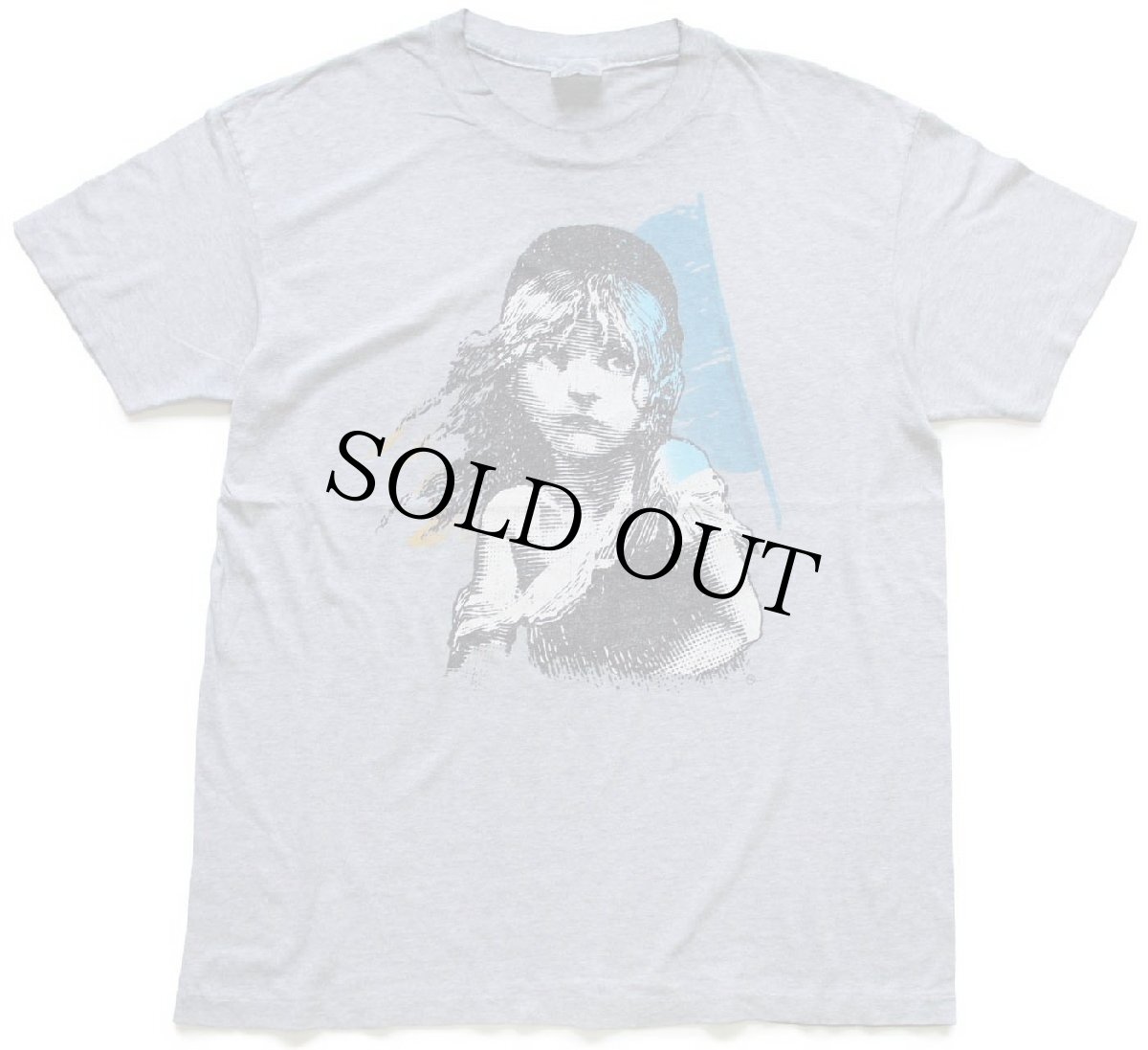 画像2: 80s USA製 Hanes Les Miserables レ ミゼラブル ミュージカル 両面プリント Tシャツ 杢グレー XL (2)