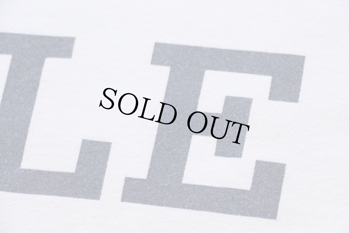 画像5: 00s YALE コットン リンガーTシャツ 白×紺 XL (5)