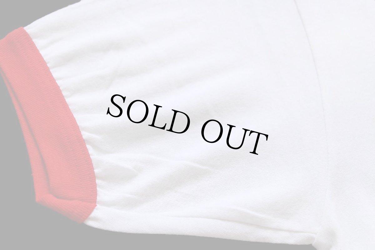 画像6: 00s FROMM DOG FOOD ドッグ リンガーTシャツ 白×赤 L (6)