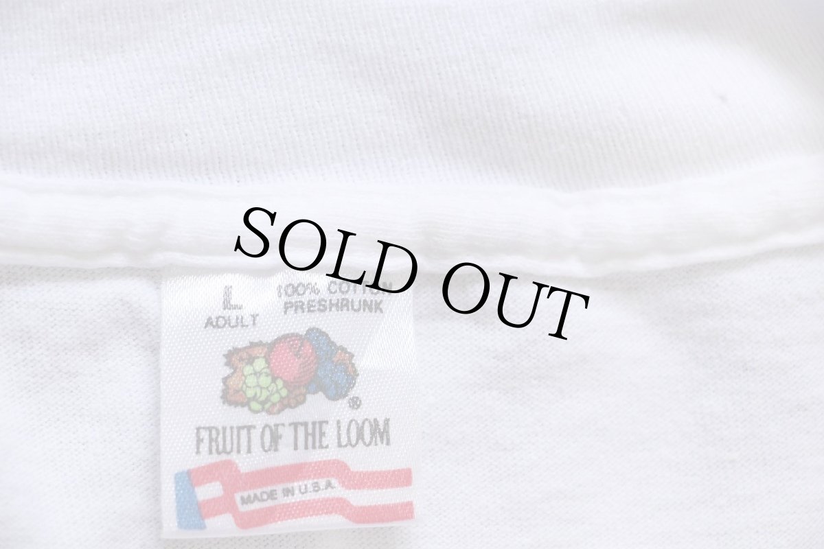 画像5: 90 USA製 RASta-MON CONDOMS ラスタ ガンジャ コンドーム コットンTシャツ 白 L (5)