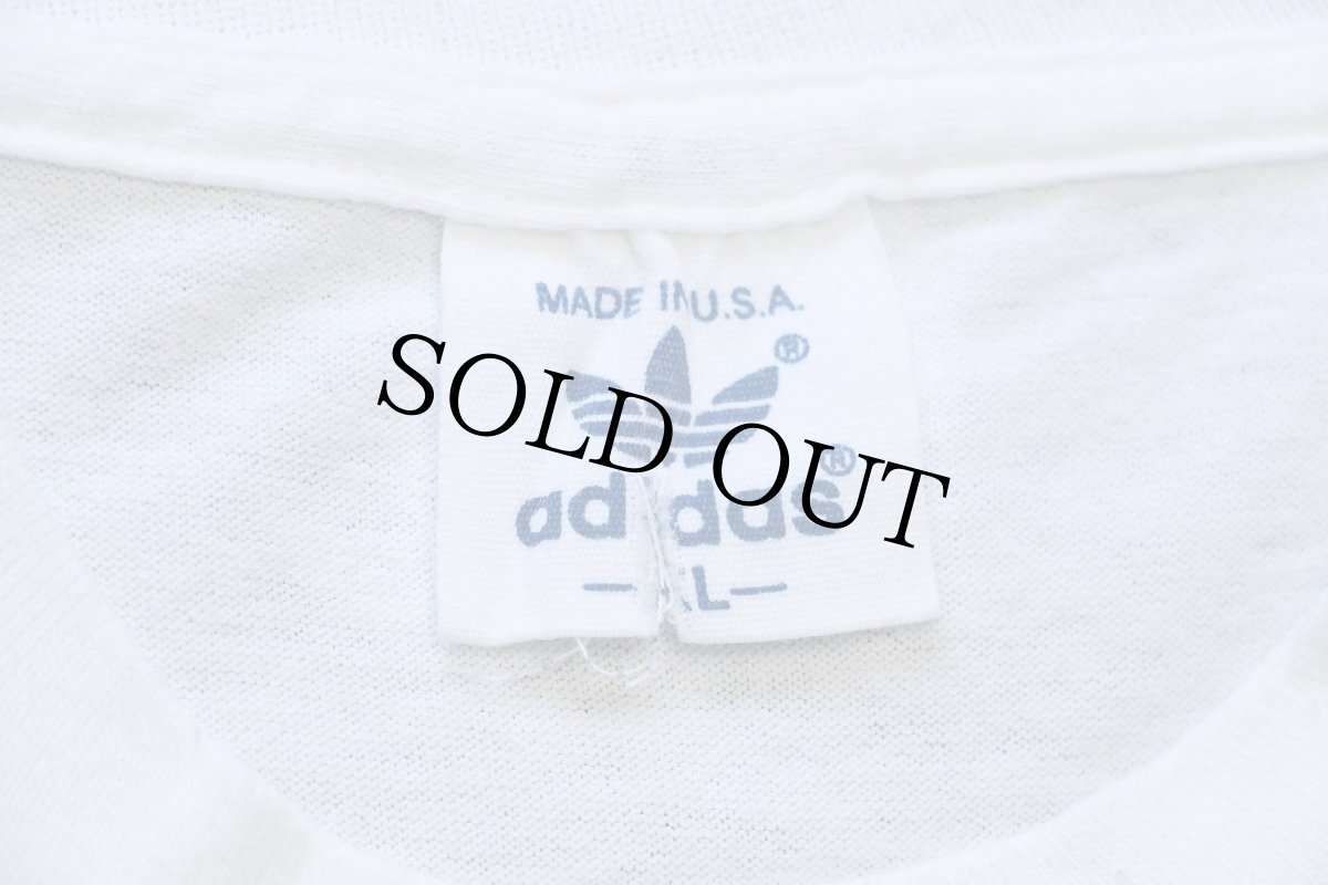 画像4: 80s USA製 adidasアディダス SPUDS MACKENZIE HANG TWENTY サーフ Tシャツ 白 XL★BUD LIGHTバドライト (4)