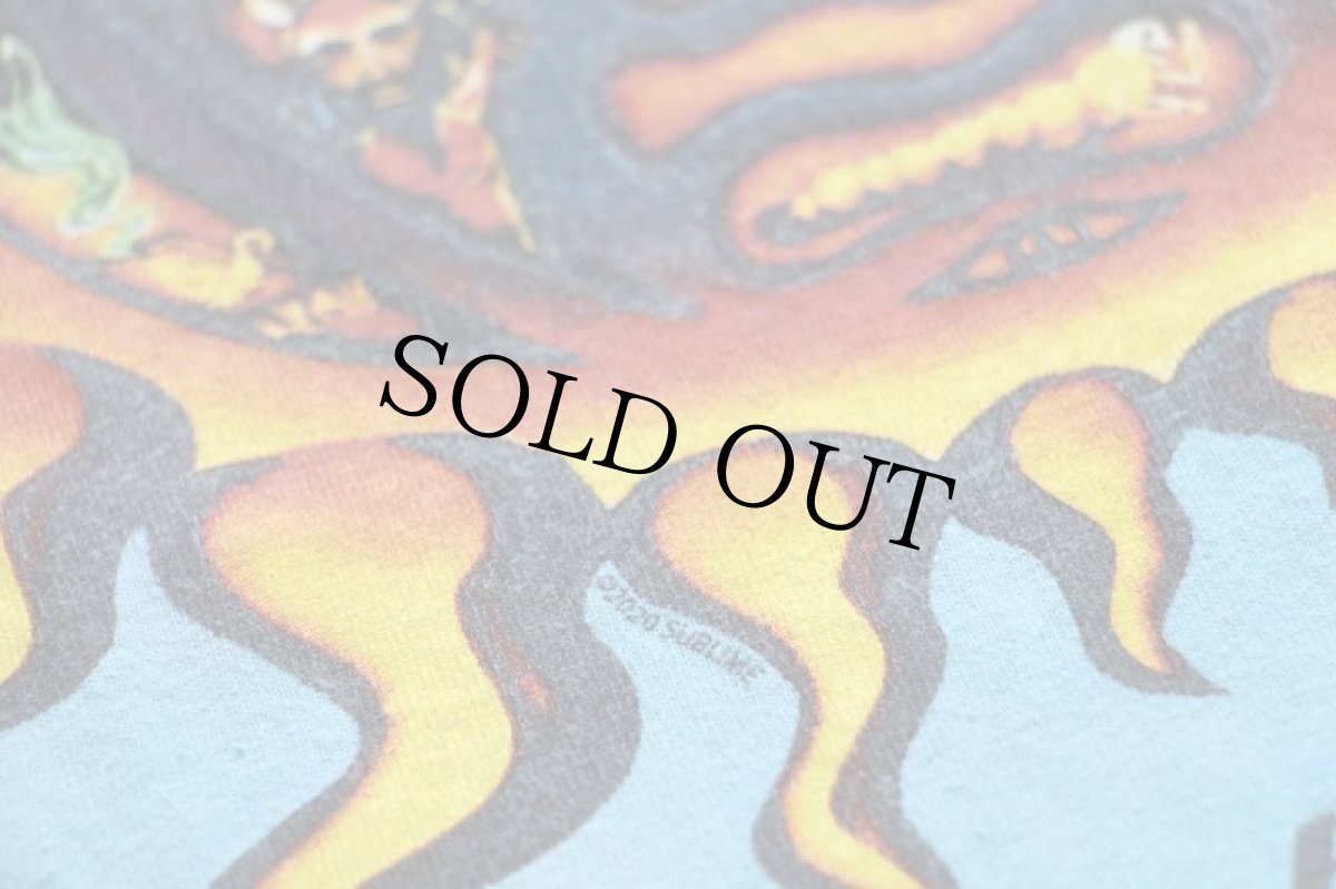 画像6: SUBLIME 40oz. To Freedom ムラ染め コットン バンドTシャツ 水色 L (6)