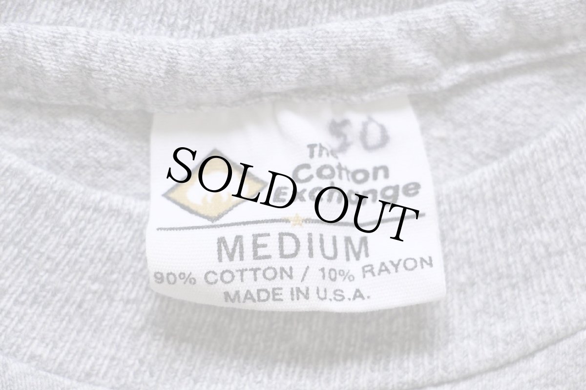 画像5: 90s USA製 The Cotton Exchange MIZZOU コットン×レーヨン Tシャツ 杢グレー M (5)