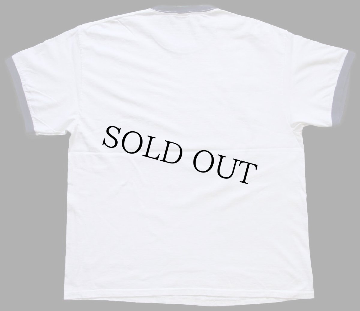 画像3: 00s YALE コットン リンガーTシャツ 白×紺 XL (3)