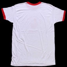 画像3: 80s USA製 RED DEVIL CLOWNS YAARAB ピエロ リンガーTシャツ 白×赤★シュライナー フリーメイソン (3)