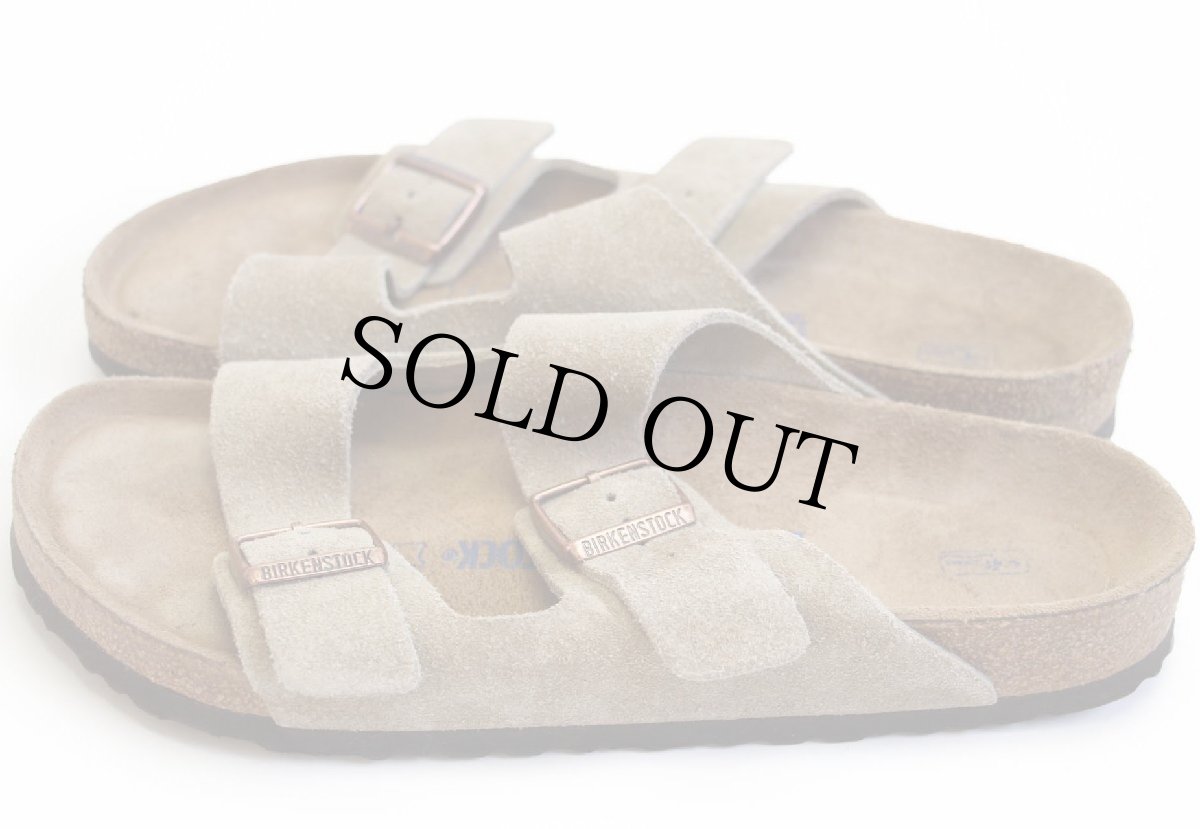 画像2: ドイツ製 BIRKENSTOCKビルケンシュトック Arizona アリゾナ スエードレザー サンダル ソフトフットベッド ベージュ 44/28.5 (2)
