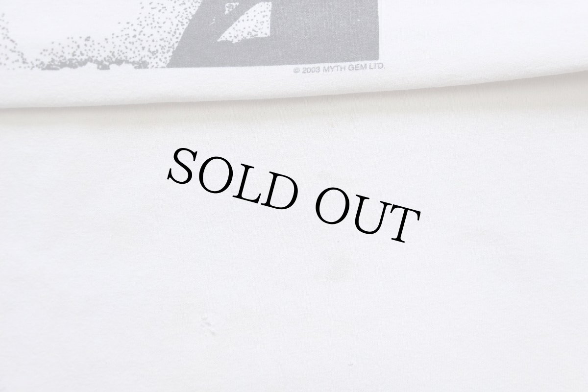 画像6: 00s LED ZEPPELIN レッドツェッペリン コットン バンド リンガーTシャツ 白×黒 L (6)