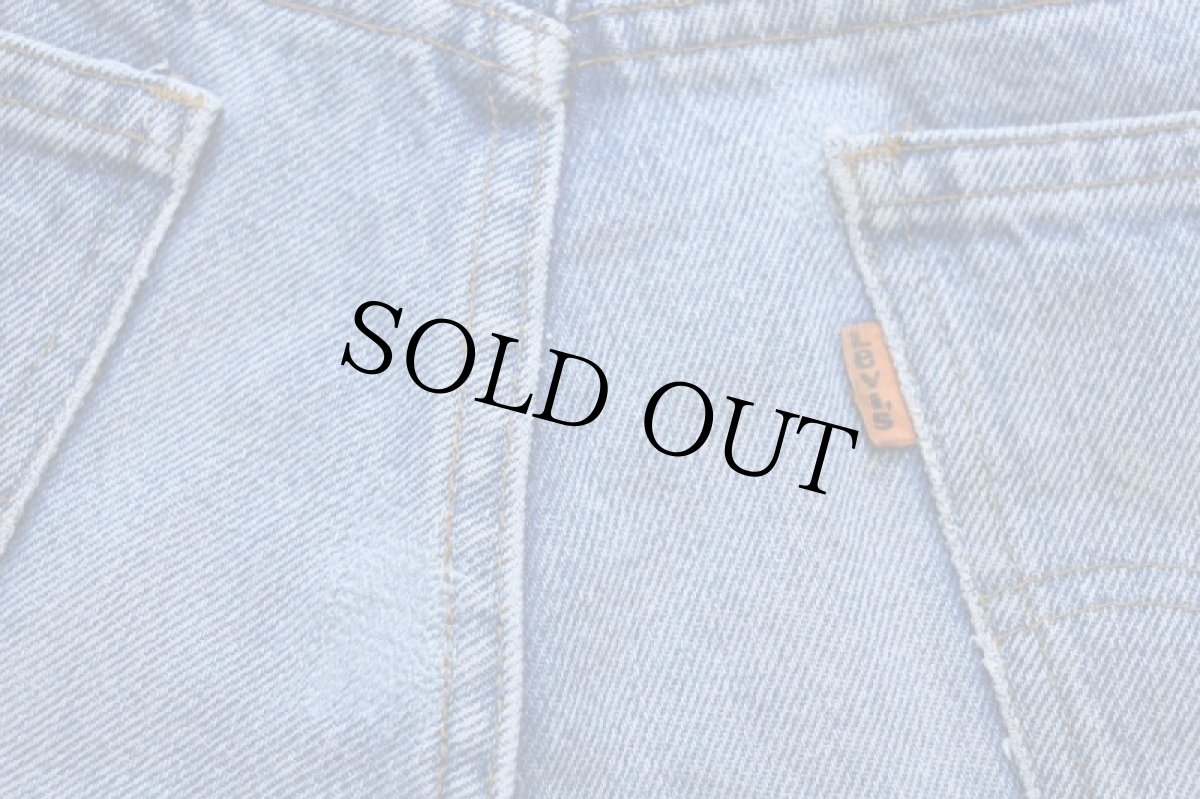 画像8: 70s USA製 Levi'sリーバイス 646 デニムパンツ w33 L34★ベルボトム フレア (8)