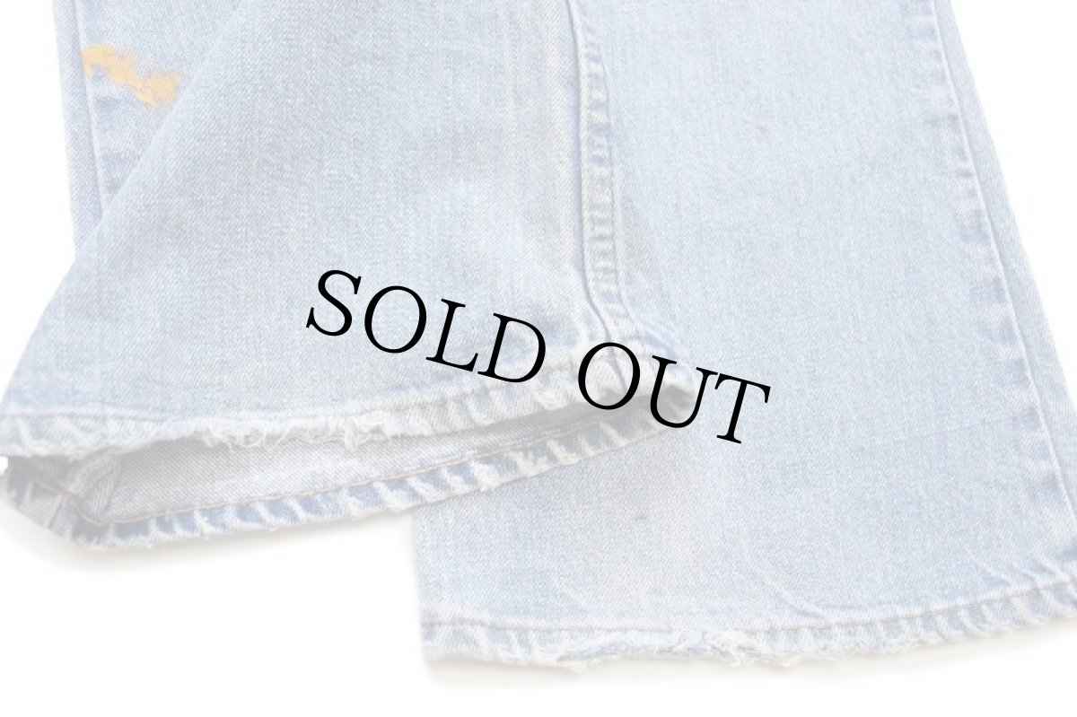 画像10: 70s USA製 Levi'sリーバイス 646 デニムパンツ w31 L32★ベルボトム フレア (10)