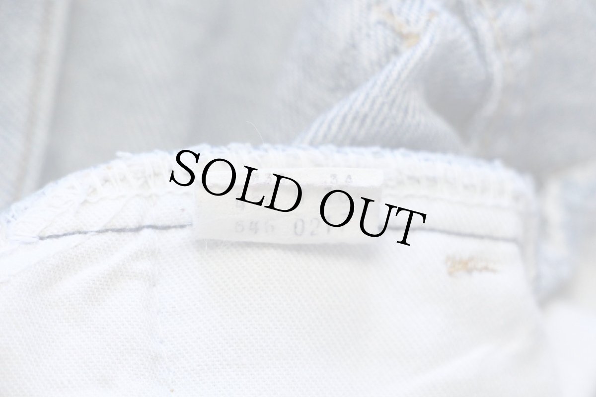 画像6: 70s USA製 Levi'sリーバイス 646 デニムパンツ w33 L34★ベルボトム フレア (6)