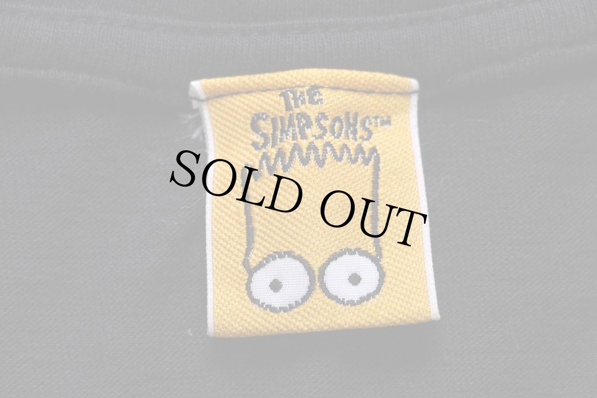 画像4: 90s The Simpsons シンプソンズ ホーマー マージ リサ コットンTシャツ 黒 XL★A (4)