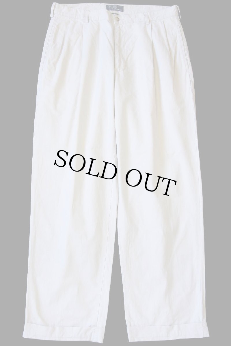 画像2: 90s ポロ ラルフローレン HAMMOND PANT ツータック コットン チノパン ベージュ W34 (2)