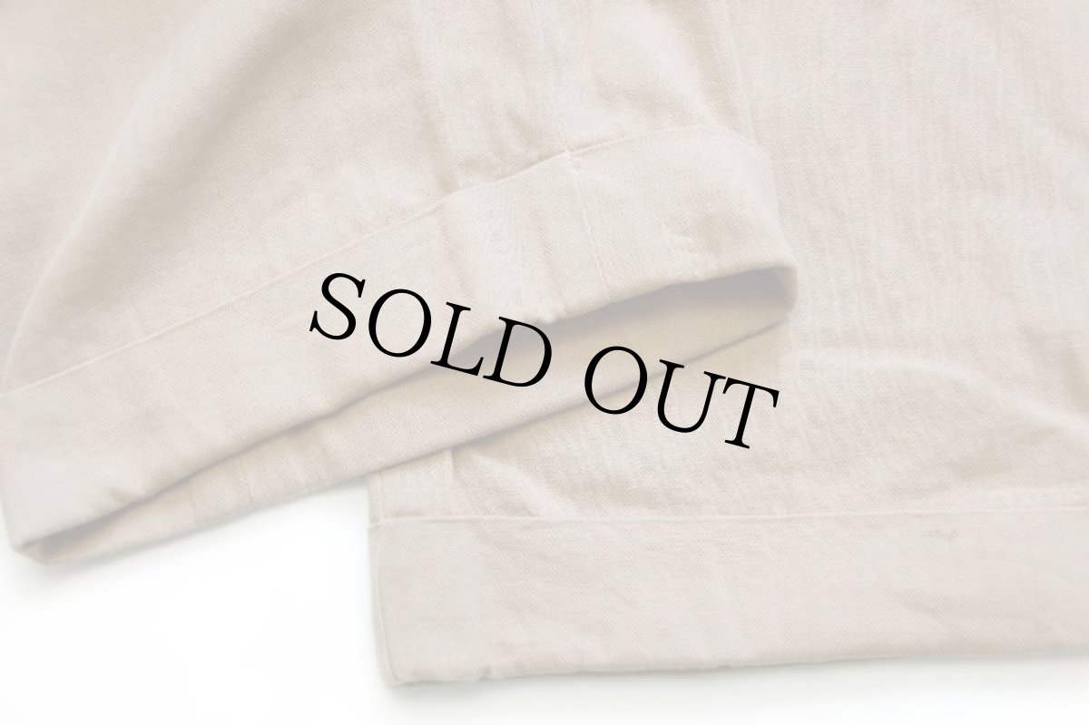 画像7: 00s ポロ ラルフローレン ツータック スラックス ヘリンボーン コットンパンツ 薄茶 w33 L30 (7)