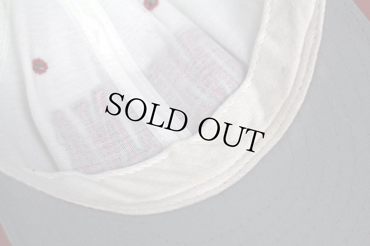 画像8: 80s USA製 INDIANA 刺繍 ツートン 切り替え キャップ 白×赤 (8)