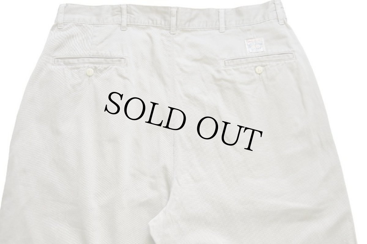 画像5: 90s ポロ ラルフローレン ツータック コットン チノパン カーキ w34 L30★283 (5)