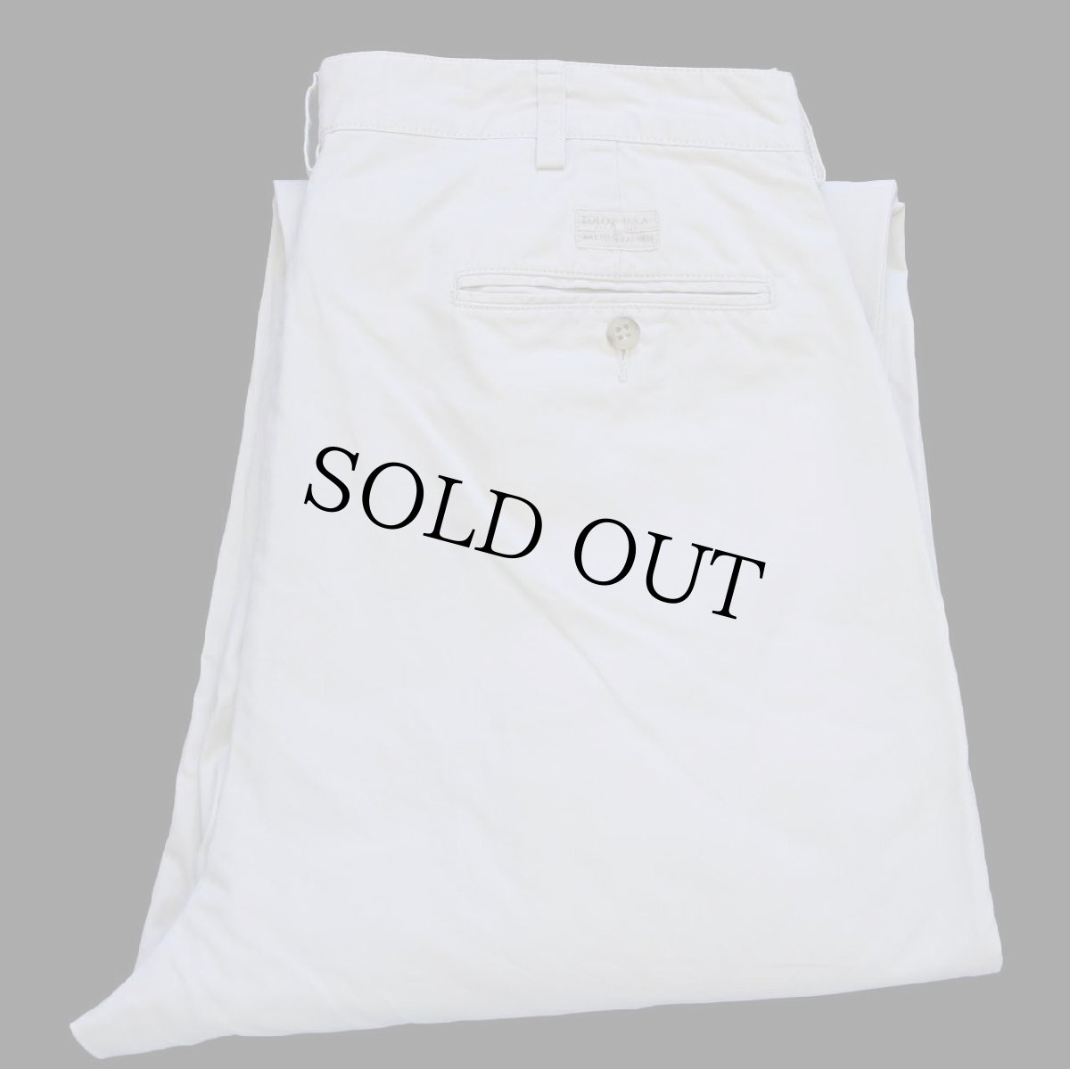 画像1: 90s ポロ ラルフローレン HAMMOND PANT ツータック コットン チノパン ベージュ W34 (1)