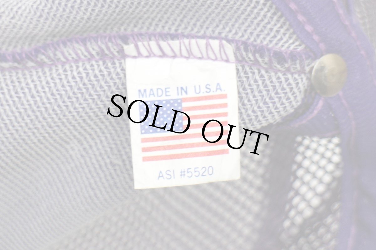 画像7: 80s USA製 LITTLE JIM'S-MASTER BAITER 発泡プリント メッシュキャップ 紫 (7)