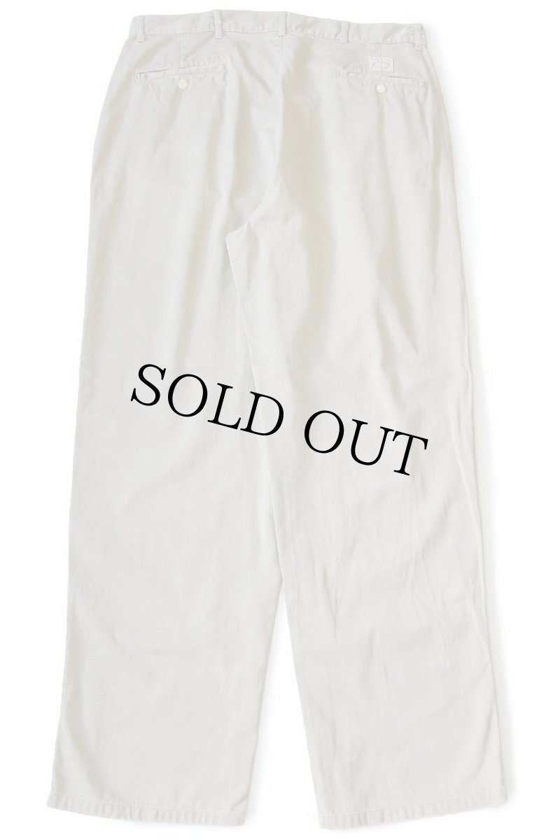 画像3: 90s ポロ ラルフローレン ツータック コットン チノパン カーキ w34 L30★283 (3)