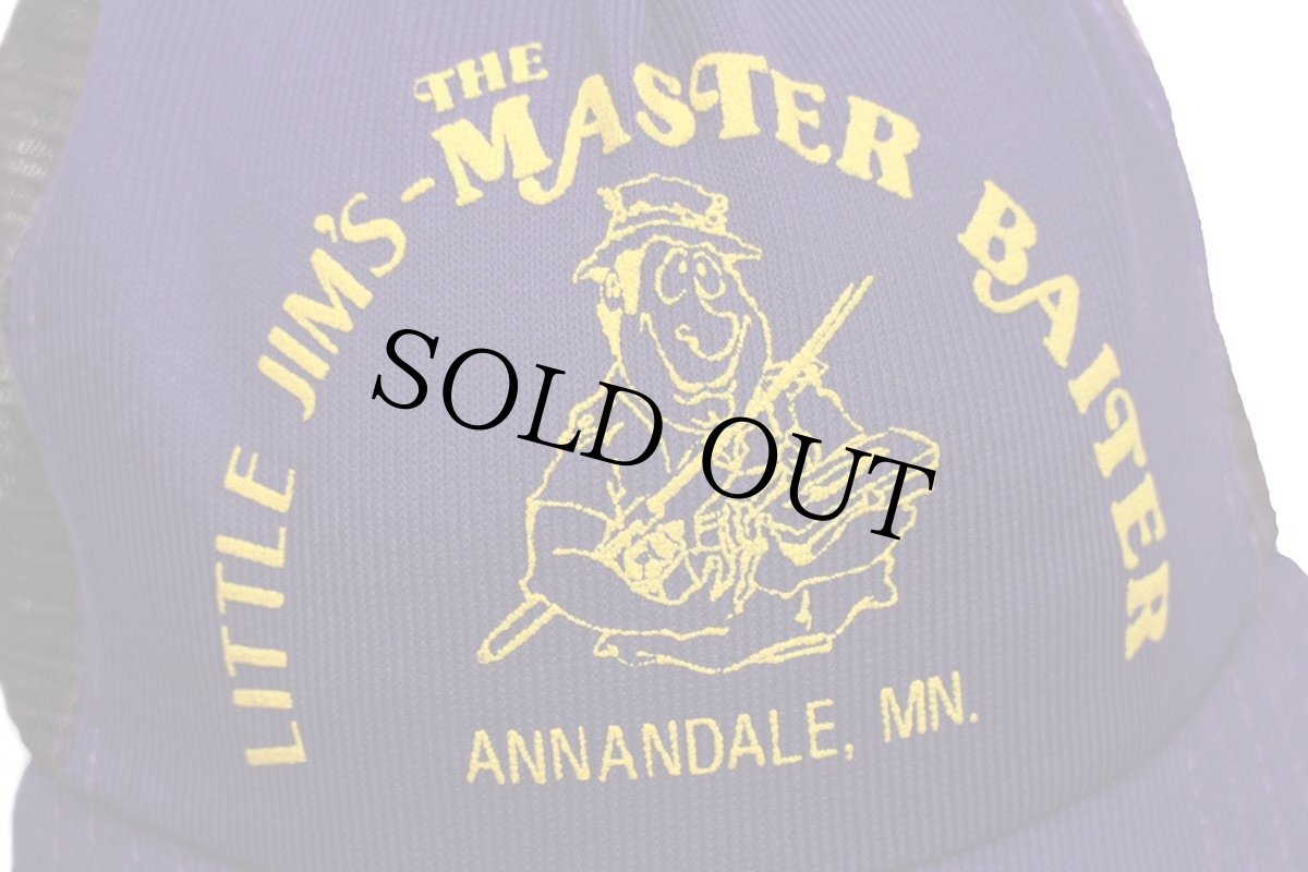 画像5: 80s USA製 LITTLE JIM'S-MASTER BAITER 発泡プリント メッシュキャップ 紫 (5)