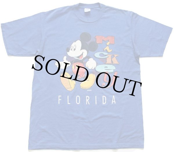 90s USA製 DISNEYディズニー Mickey ミッキー マウス FLORIDA ひび割れ