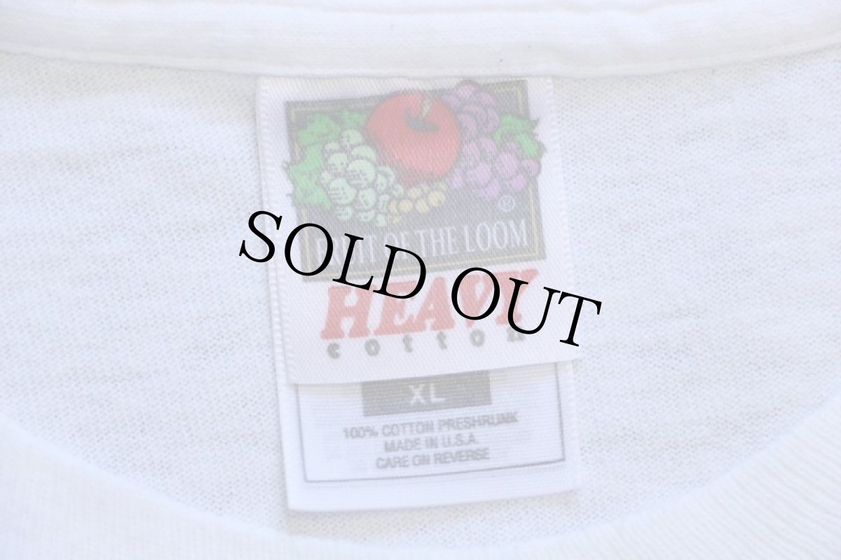 画像5: 90s USA製 PARTY TILL THE COWS COME HOME フラタニティ ウシ イラスト コットン 長袖Tシャツ 白 XL (5)