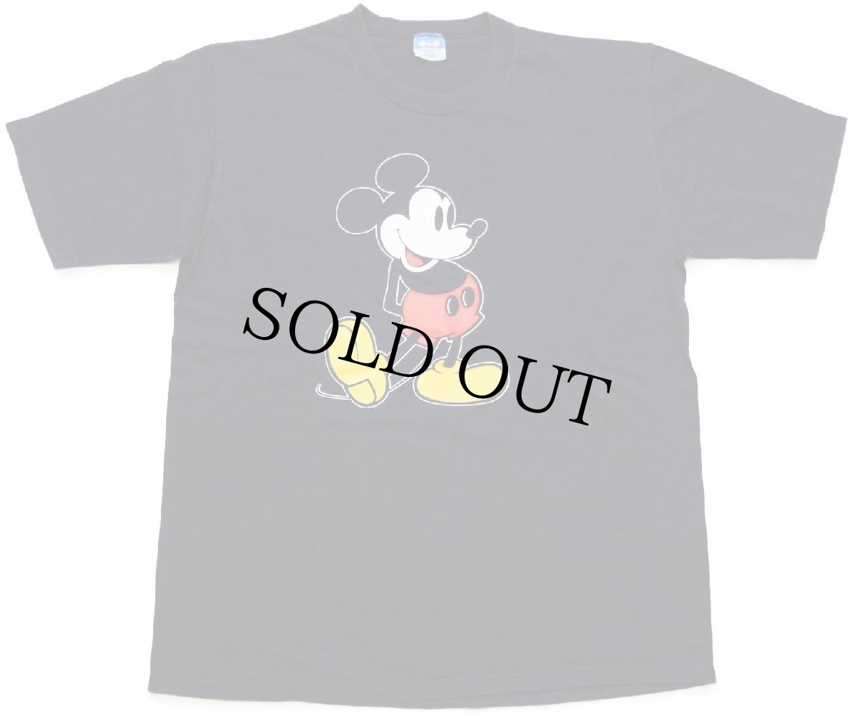 画像2: 80s USA製 Disneyディズニー ミッキー マウス コットンTシャツ 黒 (2)