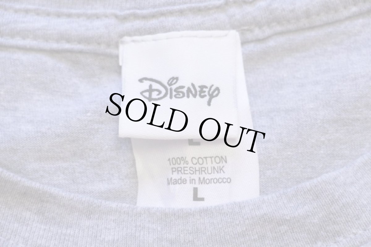 画像5: 00s モロッコ製 Disneyディズニー ミッキー マウス M コットンTシャツ 杢グレー L (5)