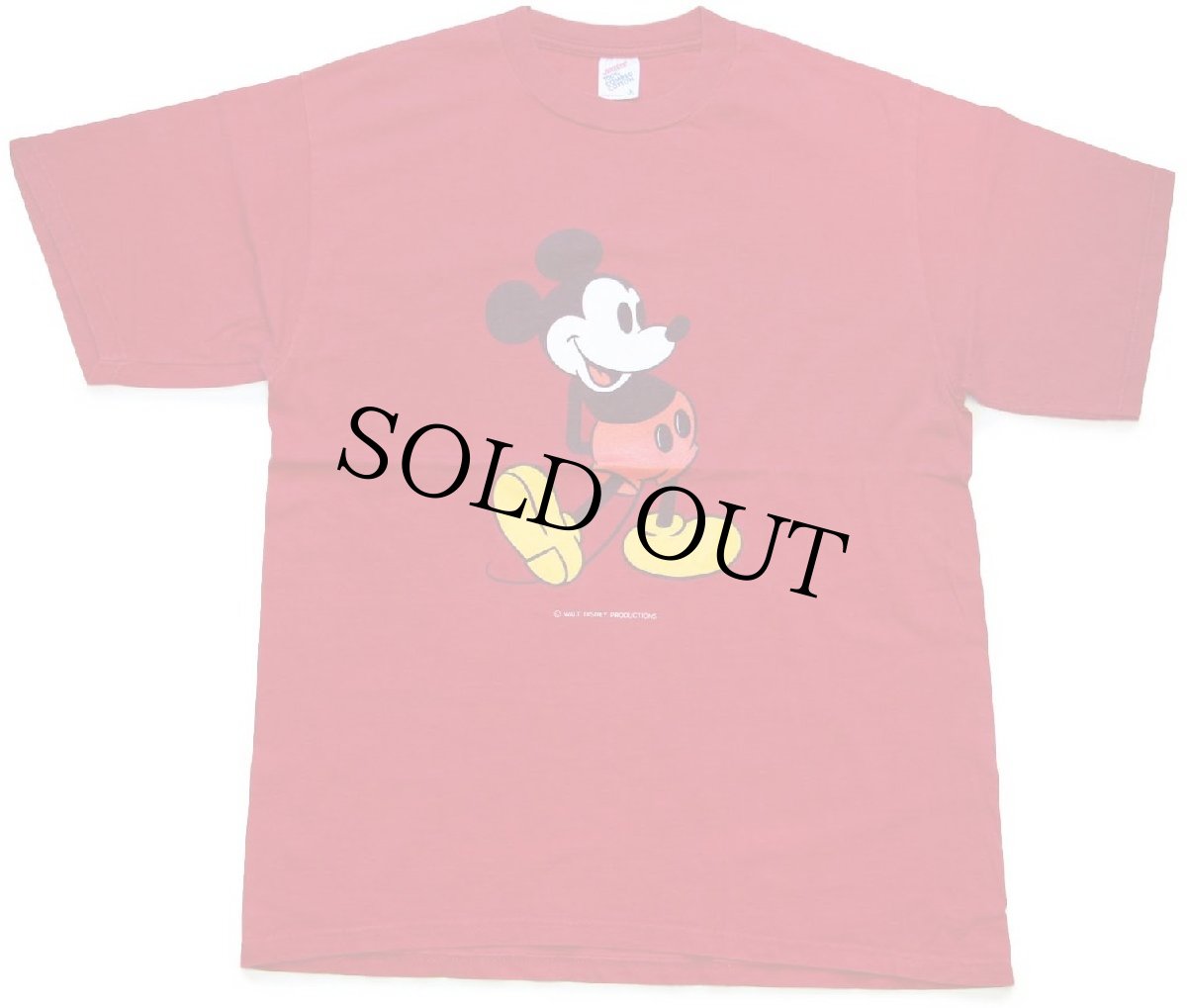 画像2: 80s USA製 DISNEYディズニー ミッキー マウス コットンTシャツ 赤 L (2)