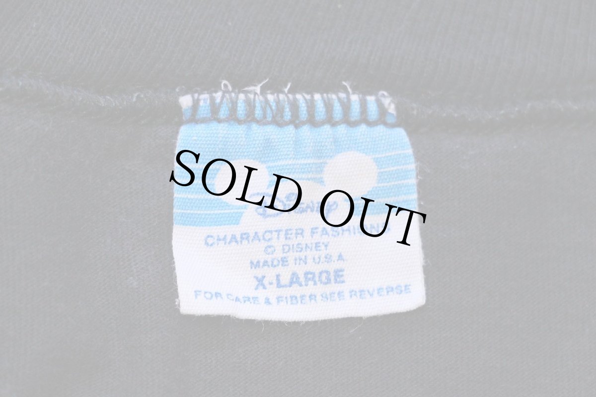 画像5: 80s USA製 Disneyディズニー ミッキー マウス コットンTシャツ 黒 (5)