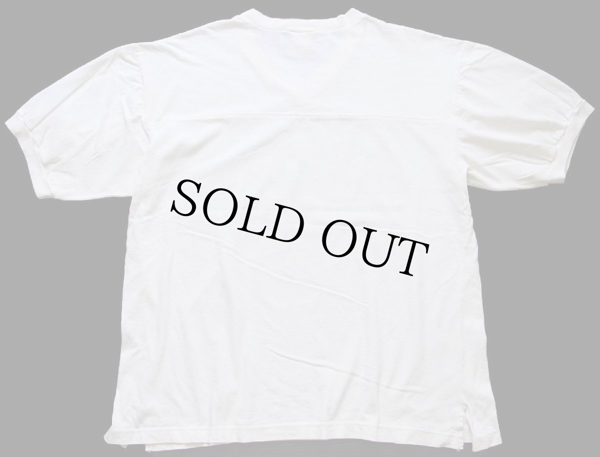 画像2: 90s USA製 Disneyディズニー MICKEY MOUSE 1928 ATHLETICS ミッキー マウス コットン アスレチックTシャツ 生成り L/XL (2)