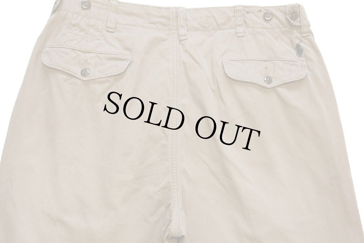 画像5: 00s ポロ ラルフローレン コットン チノパン 茶 w33 L32 (5)