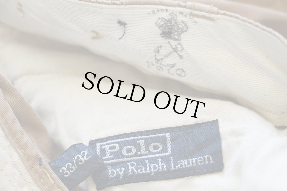 画像6: 00s ポロ ラルフローレン コットン チノパン 茶 w33 L32 (6)