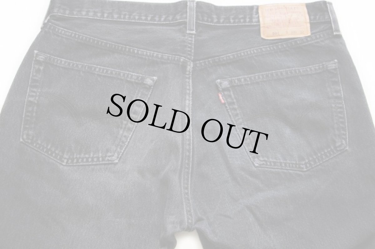 画像5: 90s USA製 Levi'sリーバイス 501 ブラック デニムパンツ w38 L32 (5)