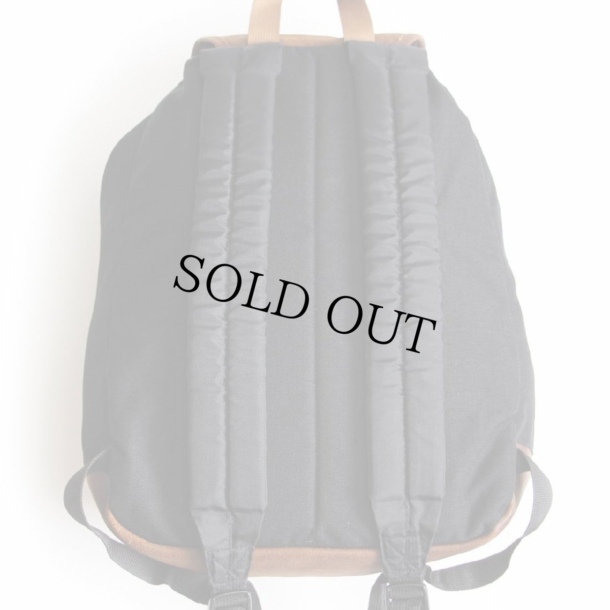 画像2: 90s USA製 L.L.Bean チロリアンテープ ボトムレザー ナイロン デイパック 黒★リュックサック バックパック (2)