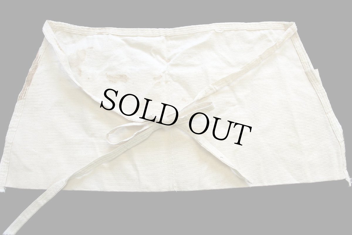 画像2: ビンテージ WARD INDUSTRIES, INC. キャンバス ワークエプロン 生成り★前掛け (2)