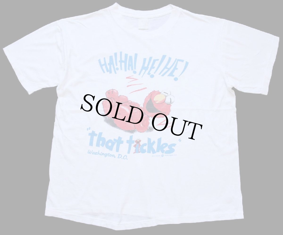 画像2: 90s HA!HA!HE!HE! that tickles エルモ コットンTシャツ 白 (2)