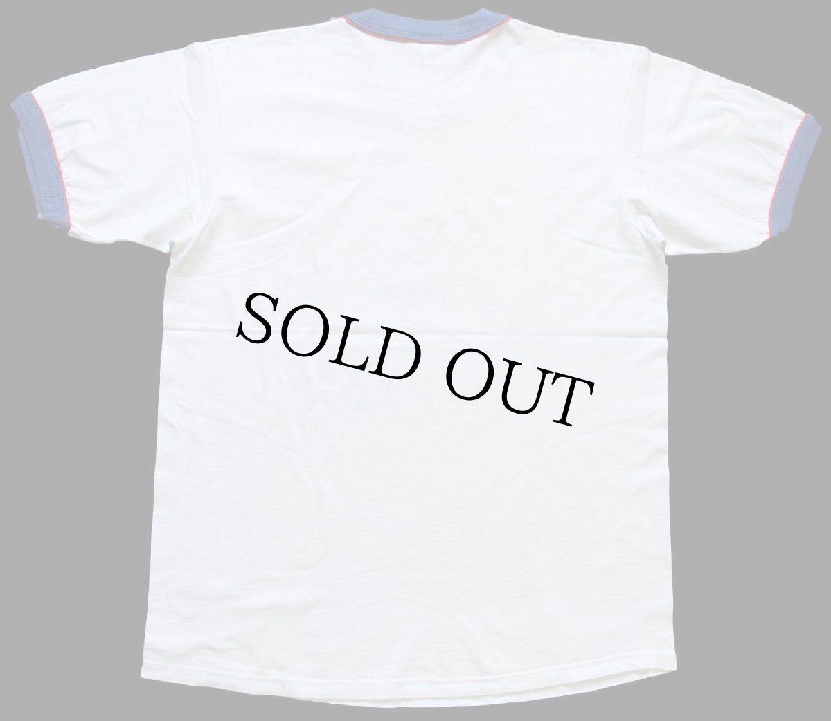 画像3: 80s USA製 Disneyディズニー Disneylandディズニーランド ドナルドダック コットン リンガーTシャツ 白×青 (3)